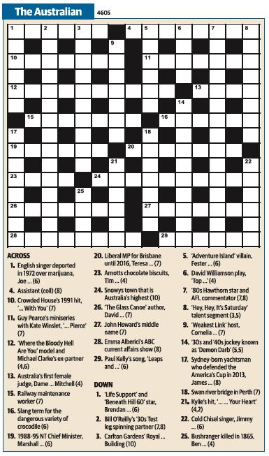 Thumbnail for Australian Crossword 15X15