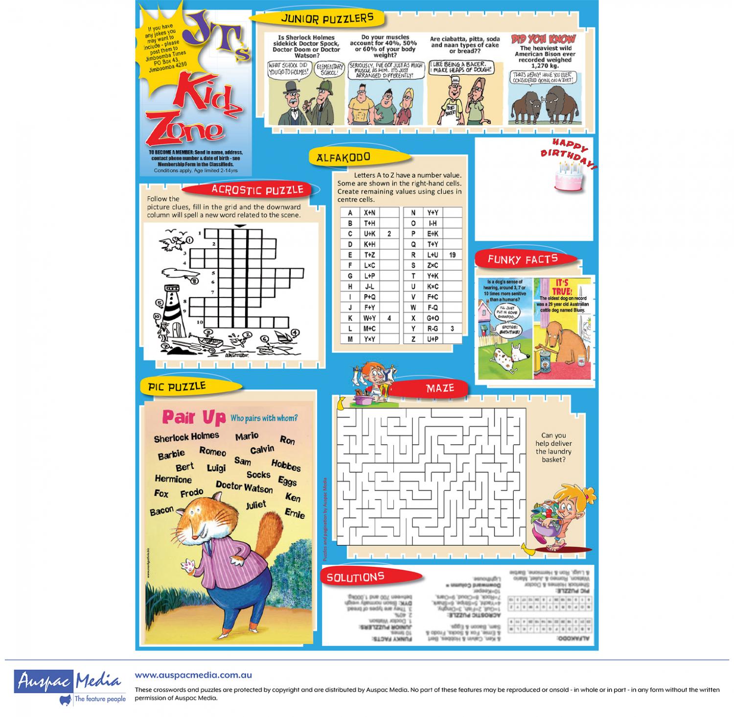 Thumbnail for Kids' Corner - full page - 192x270mm