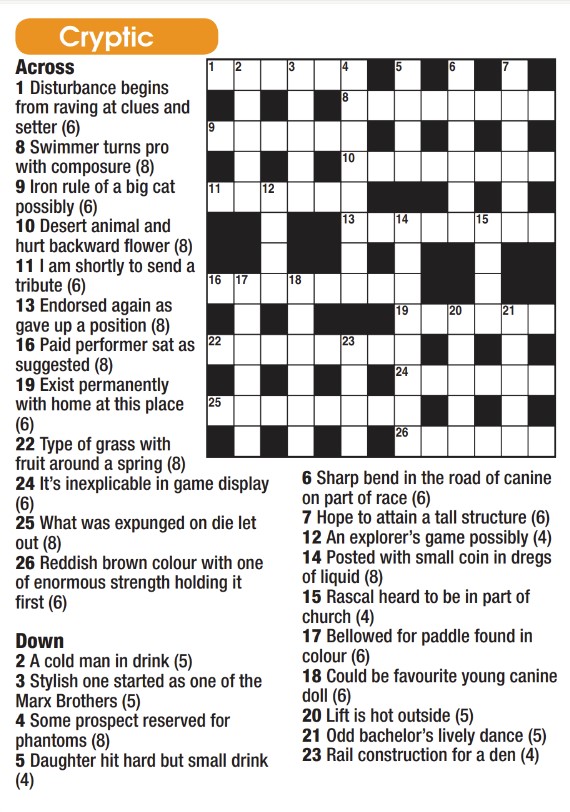 Thumbnail for Cryptic 320 Crossword (AU) 13x13