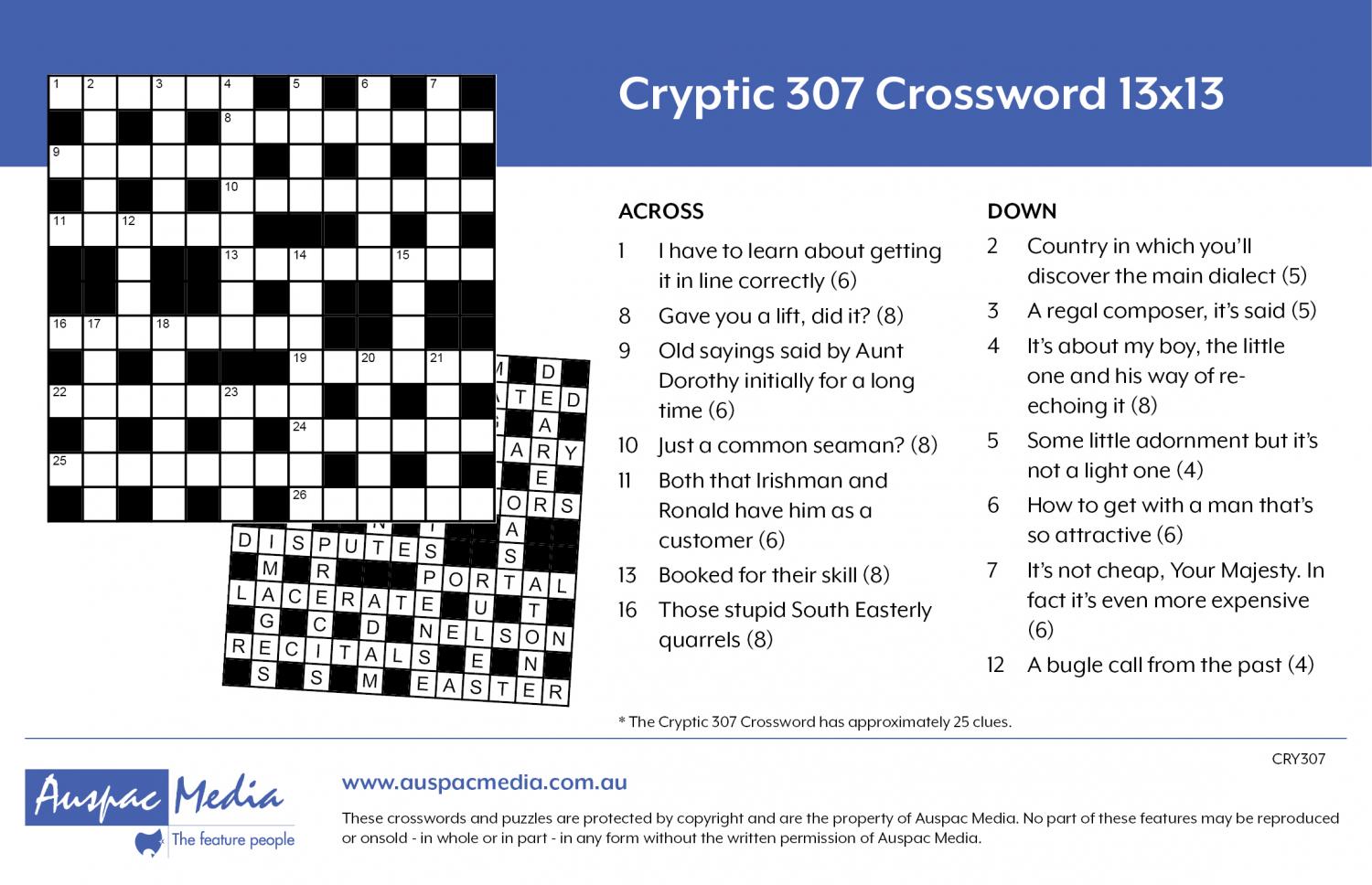 Auspac Media The Feature People CROSSWORDS