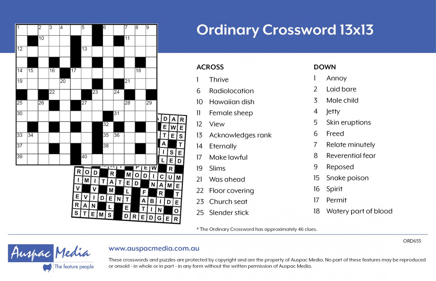 Auspac Media The Feature People CROSSWORDS