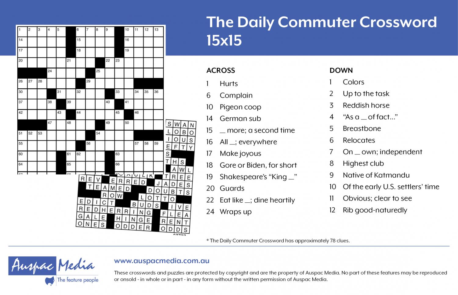 Us crossword