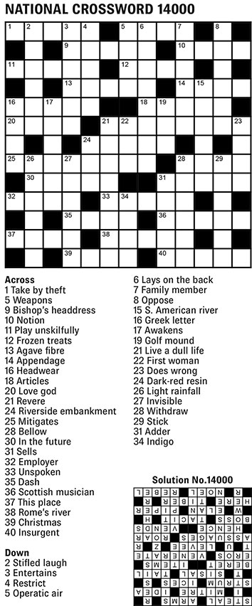 Thumbnail for National Crossword 13x13