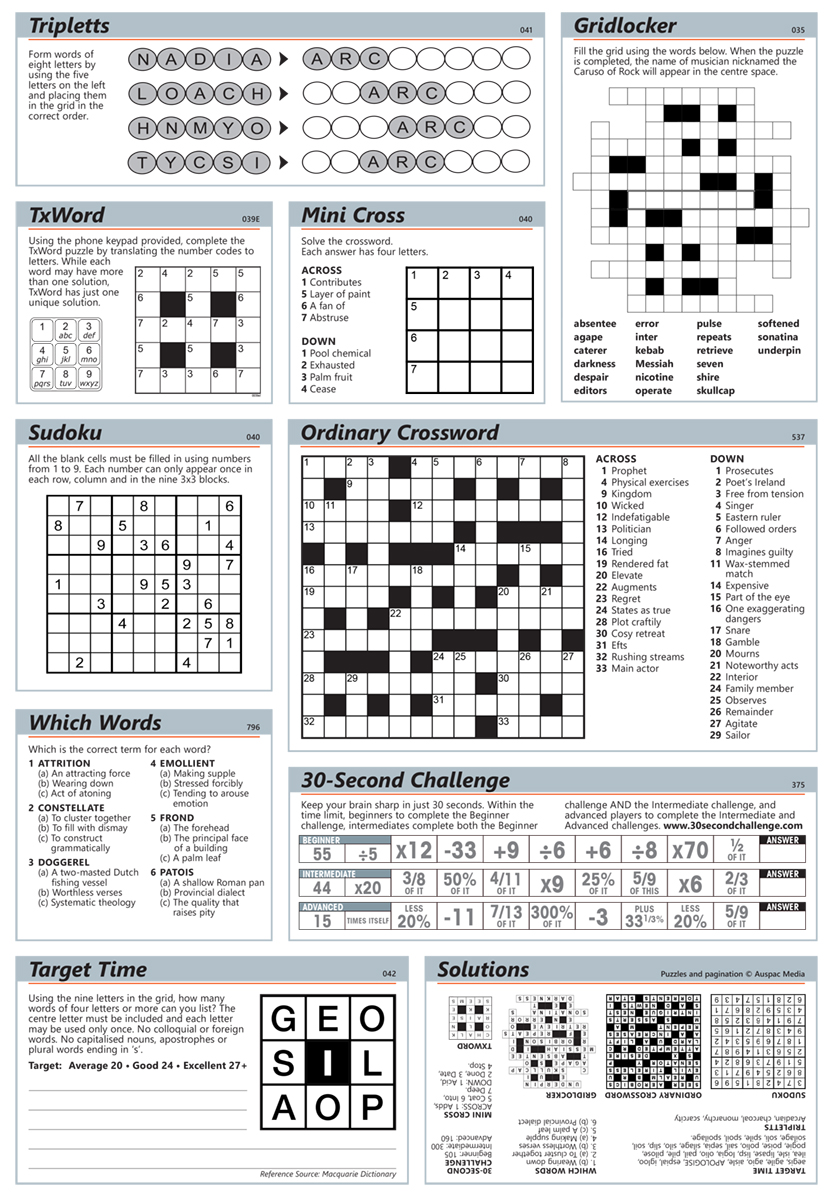 Thumbnail for Paginated puzzle page (AP) sample 1 - 263x380mm