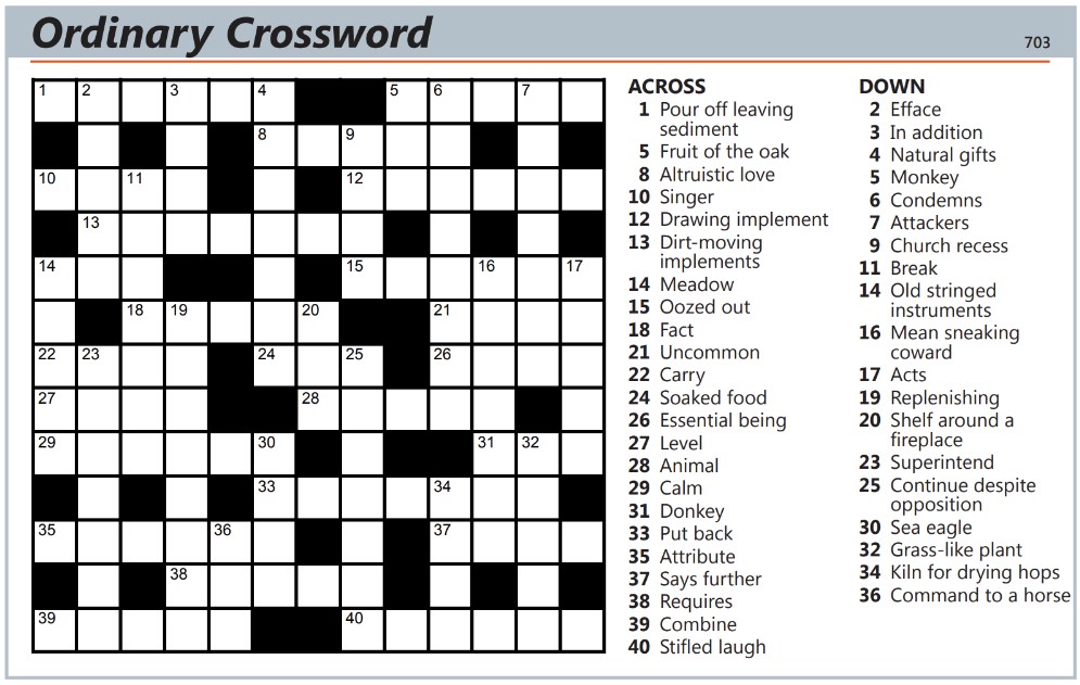 Thumbnail for Ordinary Crossword 13x13