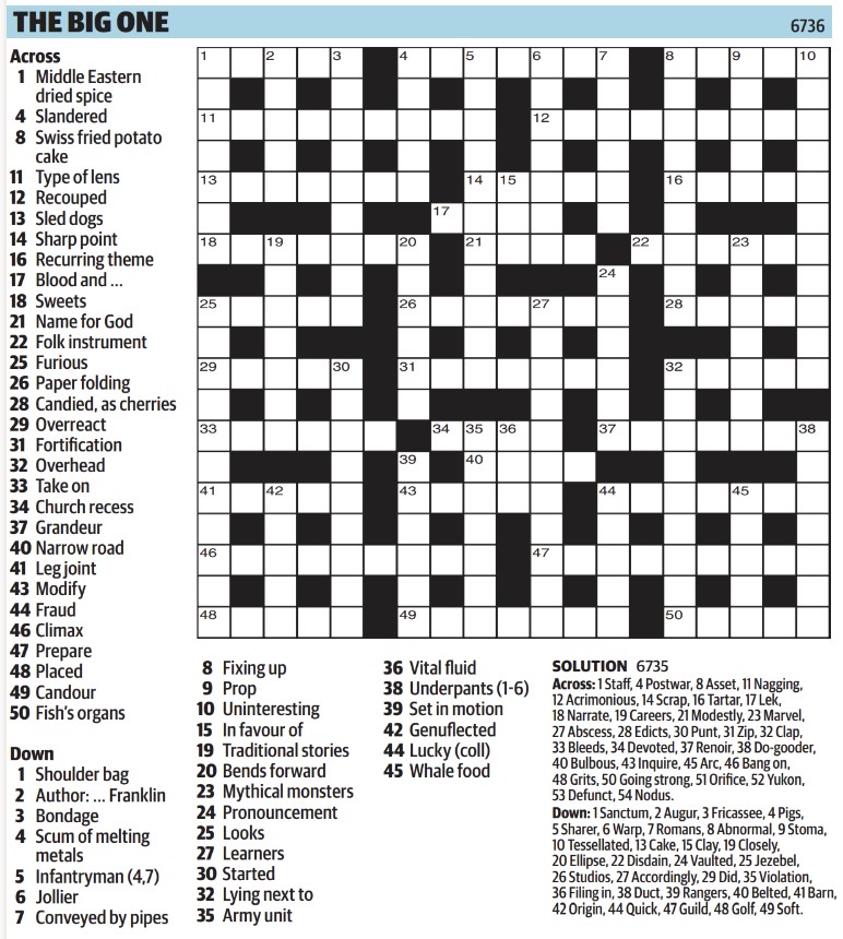 Thumbnail for Big One Crossword 19x19