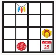 Thumbnail for Christmas Symbol Sudoku 4x4