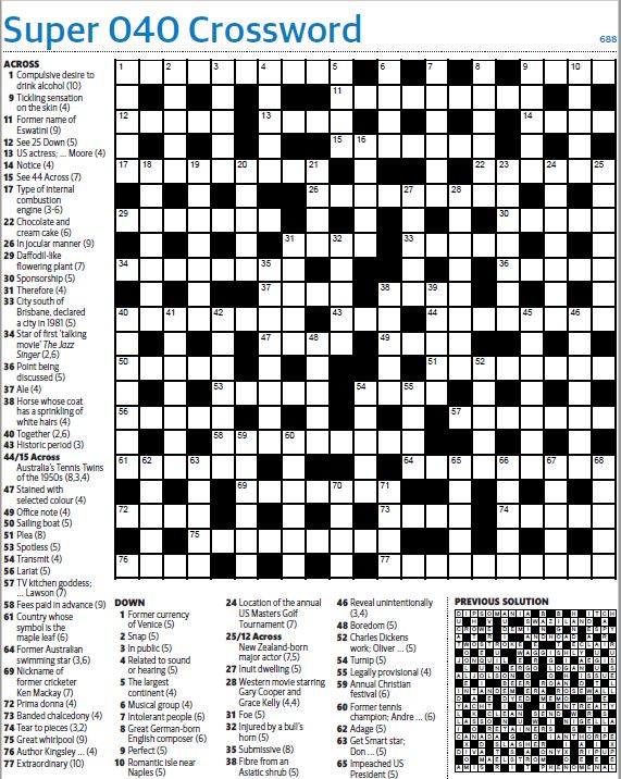 Thumbnail for Big Crossword 21x21