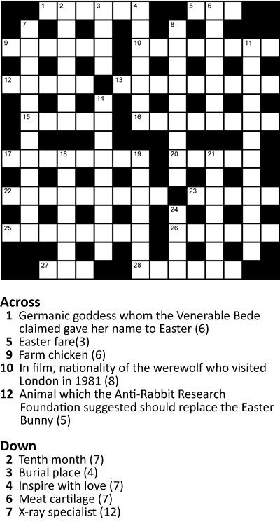 Thumbnail for Easter Crossword 15x15 