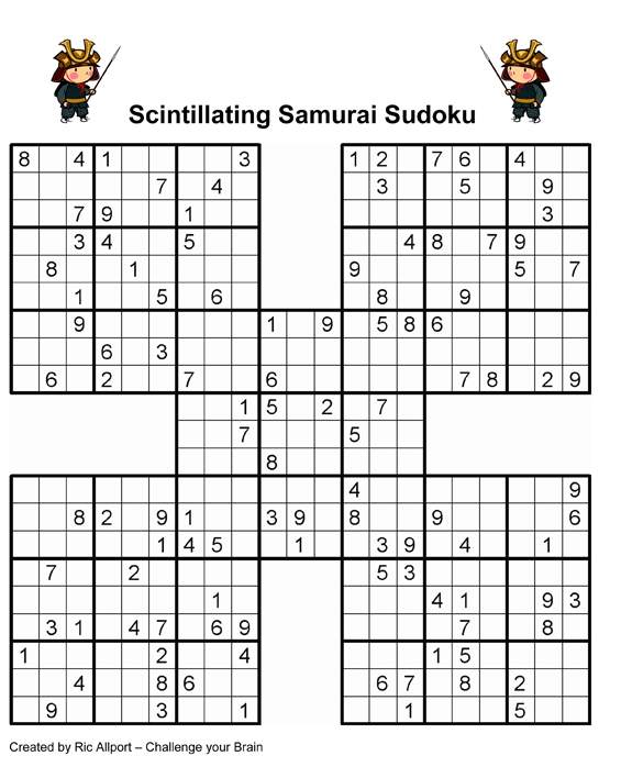 Thumbnail for Scintillating Samurai Sudoku
