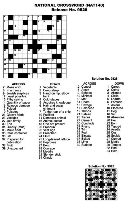 Auspac Media The Feature People Crosswords Daily