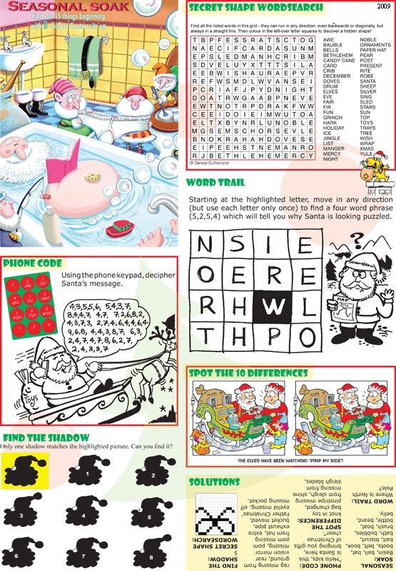 Thumbnail for Children\'s Christmas tabloid page