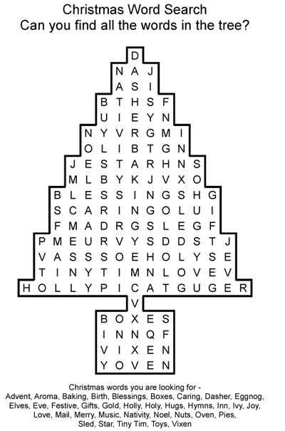 Thumbnail for Christmas Word Find Tree