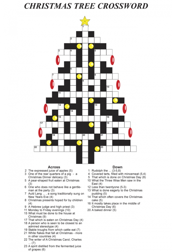 Christmas Tree Crossword small 