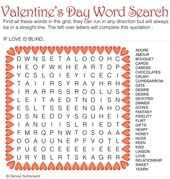 Thumbnail for Valentine's Day Word Search