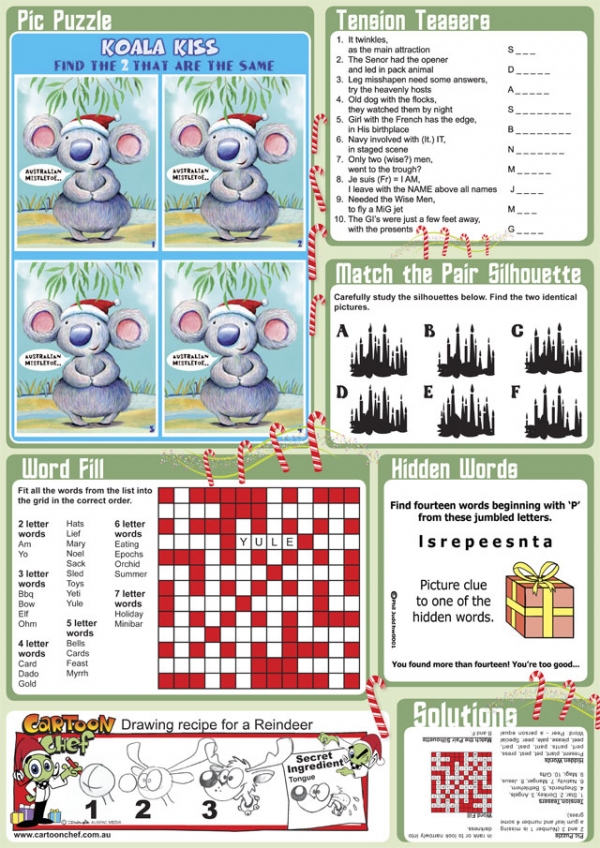 Thumbnail for Christmas Family Puzzle Page sample 1
