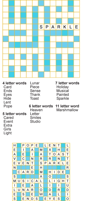 Easter Word Fill Puzzle