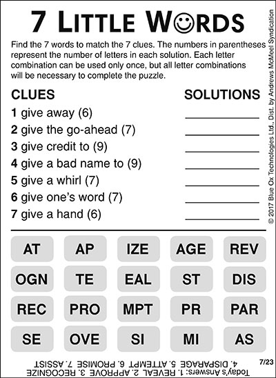 maths homework 7 little words