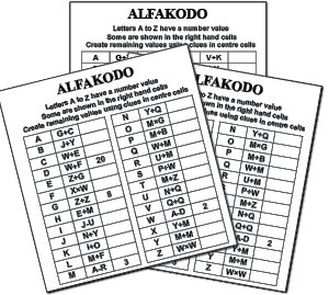 Image 1 for 20 ALFAKODO PUZZLE BOOKLET 13