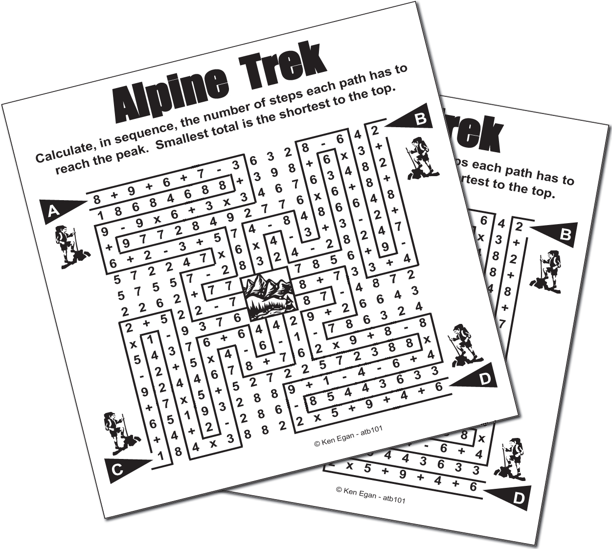 Image 1 for 20 ALPINE TREK PUZZLE BOOKLET 01