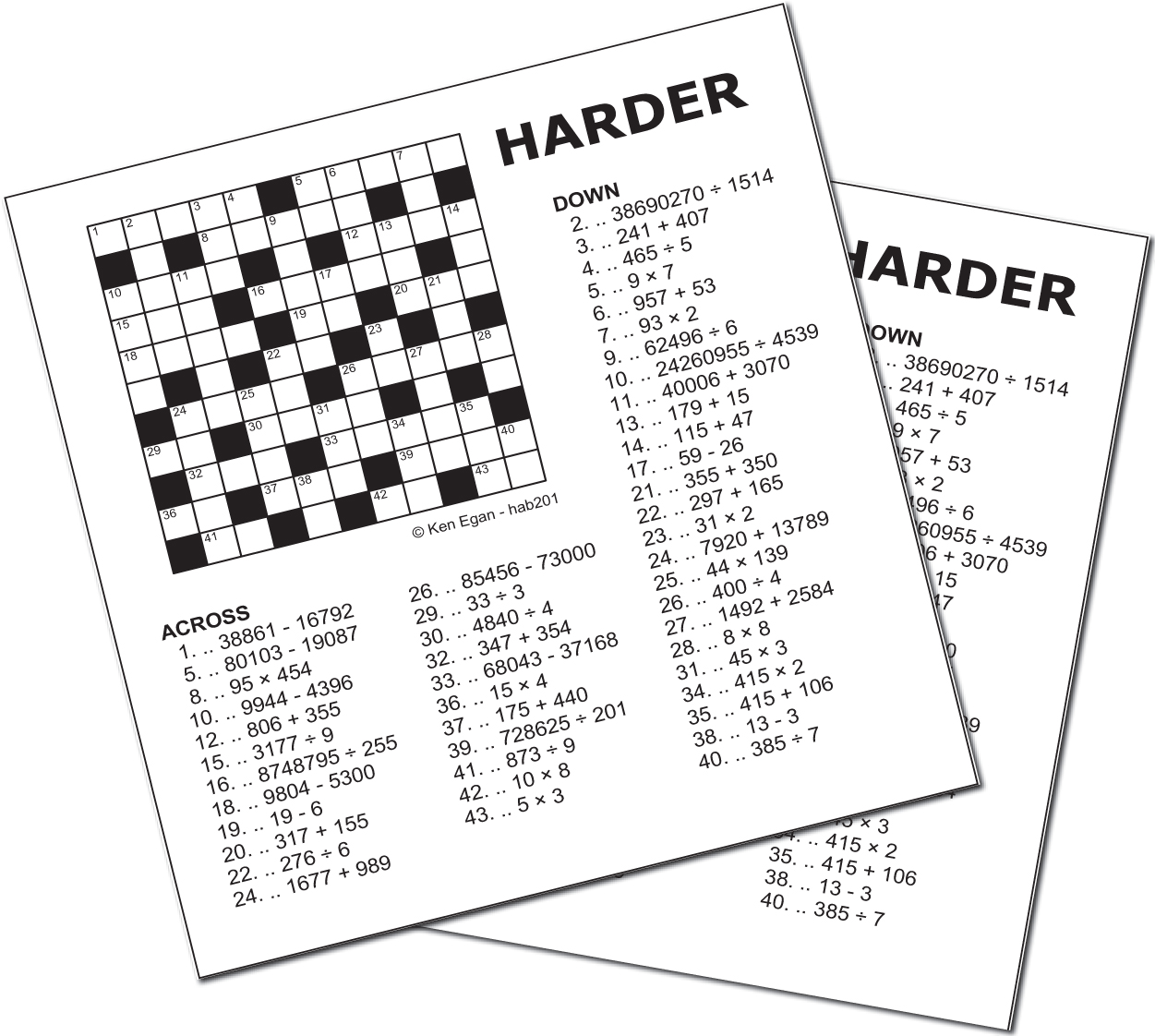 Image 1 for 20 HARDER PUZZLE BOOKLET 01