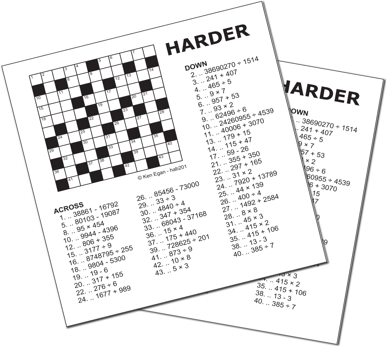 Image 1 for 10 HARDER PUZZLE BOOKLET 05